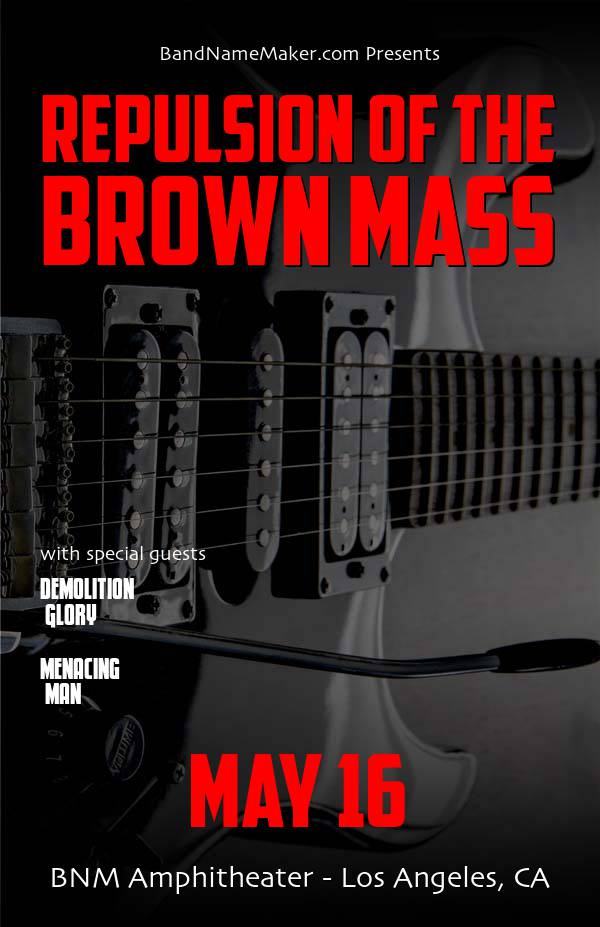 Randomly Generated Concert Flyer