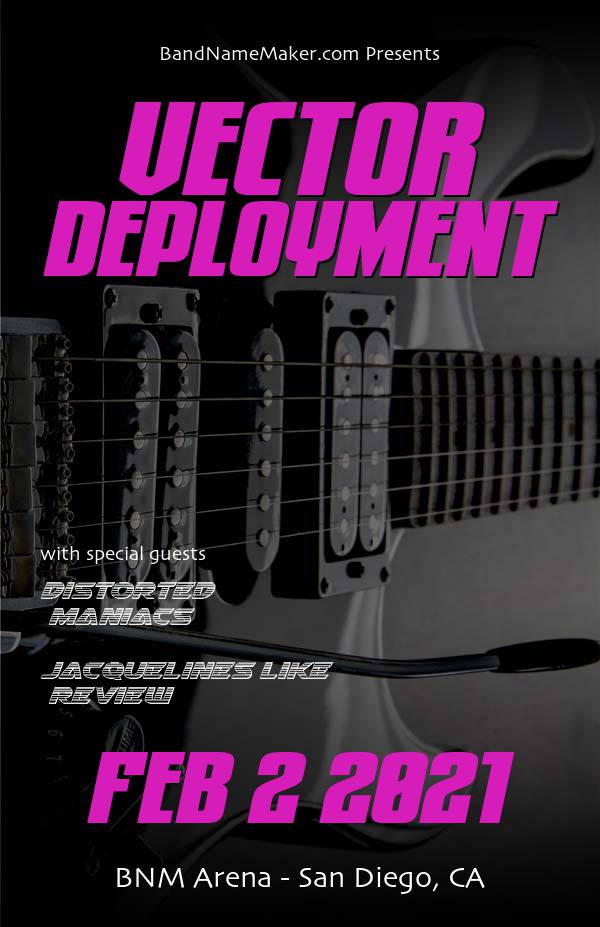 Randomly Generated Concert Flyer