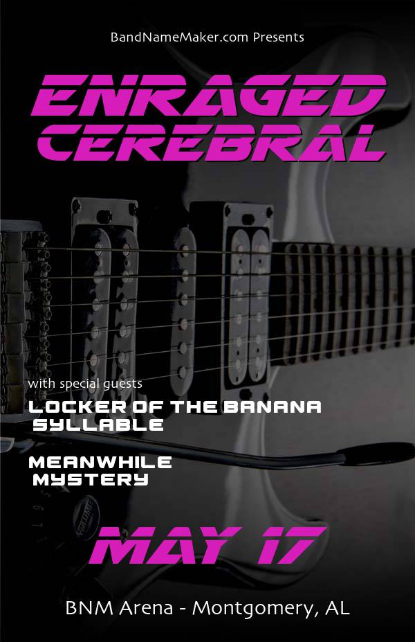 Randomly Generated Concert Flyer